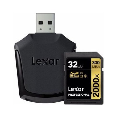 Lexar SDHC UHS-II 32GB LSD32GCRBEU2000R – Zboží Mobilmania