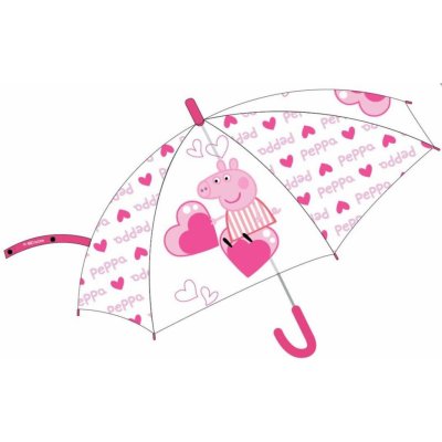 Peppa Pig deštník vystřelovací růžový od 269 Kč - Heureka.cz