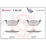Sada brzdových destiček BREMBO P85041 | Zboží Auto