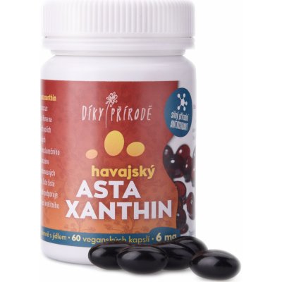 Díky přírodě Havajský astaxanthin Vegan 6 mg, 60 kapslí