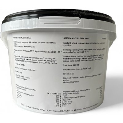 Souplesse Bílá poleva elastická 3 kg – Sleviste.cz