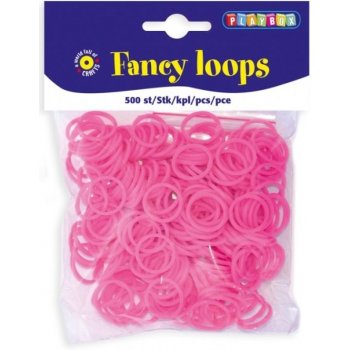 Gumičky RUBBER LOOPS 500ks - růžová