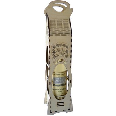 Mácova Dílna Dřevěný box na víno - čas na víno – Zboží Dáma