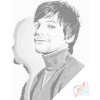 Vymalujsisam.cz Tečkování - Louis Tomlinson Velikost: 40x50cm, Rámování: Pouze srolované plátno, Barva teček: Černá