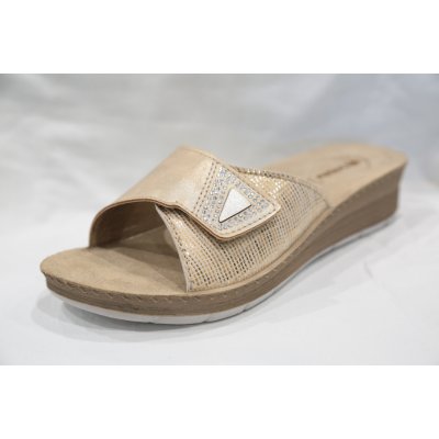 Inblu dámské nazouváky FC53 béžové na klínu béžová – Hledejceny.cz