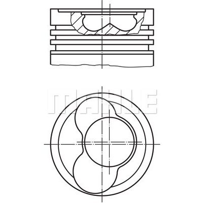 Píst MAHLE ORIGINAL 030 66 00 (0306600)