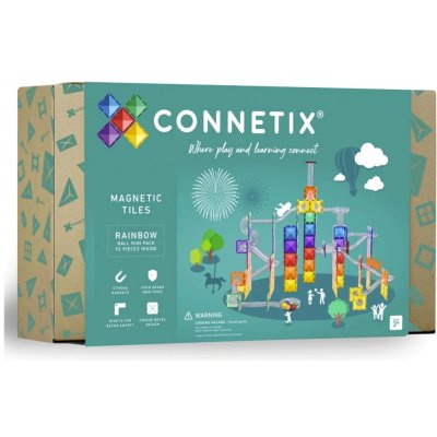 Connetix Rainbow Ball Run Pack 92 ks – Zboží Dáma