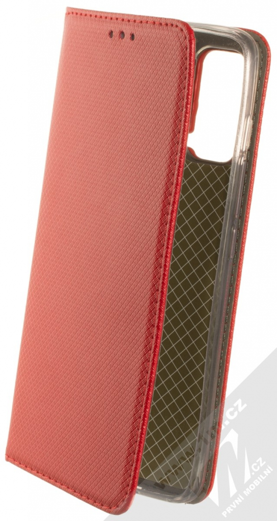 Pouzdro 1Mcz Magnet Book flipové Motorola Moto G60 červené