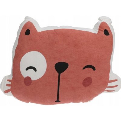 Home Styling Collection polštář s potiskem bavlna kočka 35x40 – Zboží Mobilmania