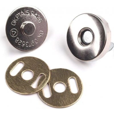 Pro Háčkování Magnetické zapínání nikl, průměr 18 mm, 5 ks – Zboží Mobilmania