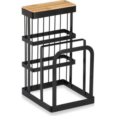 Zeller Držák na nože Zeller, kov/bambus, 12x14x22 cm, černý – Hledejceny.cz