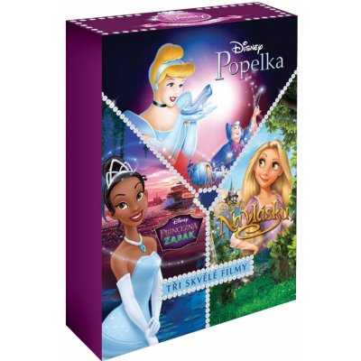 Kolekce: Princezna a žabák + Na vlásku + Popelka DE plastový obal DVD