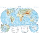 Svět - reliéf a povrch / státy a území - příruční mapa 1:85 000 000, 6. vydání – Hledejceny.cz