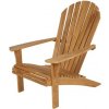 Zahradní židle a křeslo Barlow Tyrie Teakové nízké křeslo s vysokou zádovou opěrkou Adirondack, 75x97x95 cm, teak