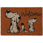 FLOMA Ruco Welcome Happy Dogs Kokosová 40 x 60 x 1,5 cm – Sleviste.cz