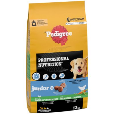 Pedigree Professional Nutrition Junior s drůbežím a zeleninou 2 x 12 kg – Hledejceny.cz