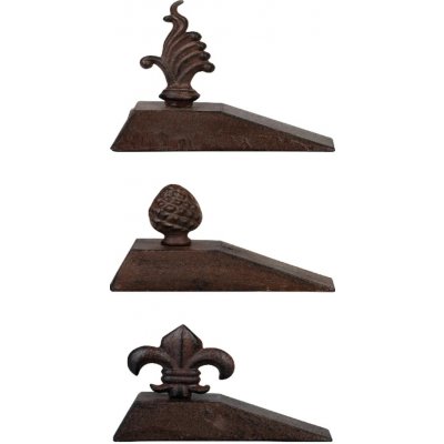 Esschert Design Zarážka na dveře BEST FOR BOOTS, hnědá, litina, 17 cm balení obsahuje 3 kusy – Zbozi.Blesk.cz