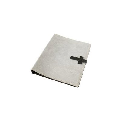 Kožený šanon - kůže šedá semiš – Zboží Živě