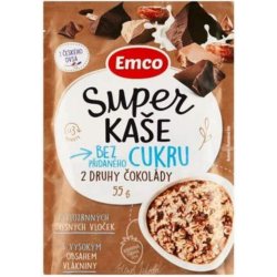 Emco Super kaše 2 druhy čokolády 55 g