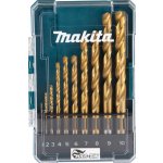 MAKITA D-72849 Sada vrtáků do kovu HSS-TiN, 1/4" 1-10mm (po 1), 10ks – Hledejceny.cz