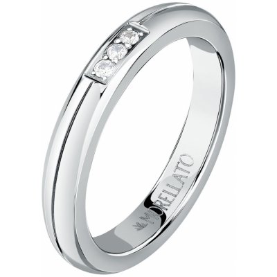 Morellato ocelový prsten s krystaly Love Rings SNA48