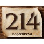 Cedulky sport hobby Cedulka domovní číslo s ulicí/CD2027 Velikost: 27x20 – Hledejceny.cz