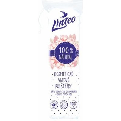 Linteo 100% Natural kosmetické vatové odličovací tampony 100 ks – Hledejceny.cz