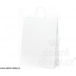 Papírová taška 320x140x420 mm BÍLÁ kroucené ucho – Hledejceny.cz