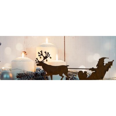 vánoční dekorace santa na saních – Hledejceny.cz