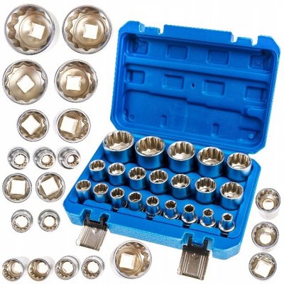 GEKO Nástrčné hlavice 8-36mm, sada 21ks G13547 – Hledejceny.cz