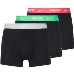 Nike Everyday Cotton Stretch Trunk 3P Růžový, Stříbrný, Zelený, Černý – Zbozi.Blesk.cz