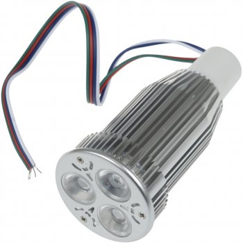 T-LED RGB LED žárovka 12W 60° 12VDC RGB 02107