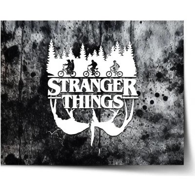 Sablio Plakát Stranger Things White - 120x80 cm – Zboží Dáma