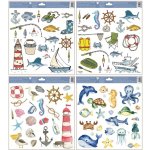 Anděl okenní fólie moře a ryby 30 x 33,5cm 6872 245330 – Sleviste.cz