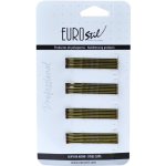 Vlnitá sponka Eurostil Professional - 5 cm, zlatá - 24 ks (01609) – Zboží Mobilmania