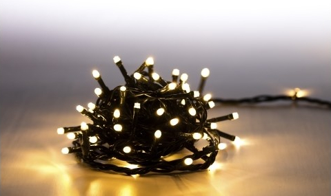 LUMA LED vánoční řetěz 500 LED 50m přívod 5m IP44 teplá bílá