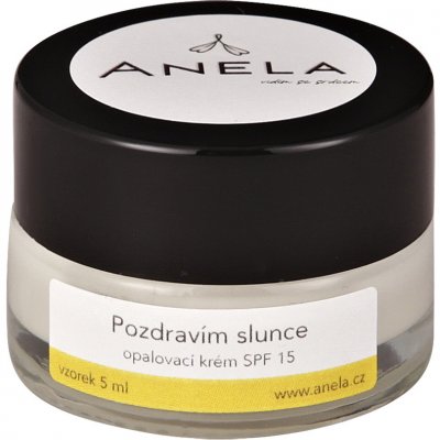 Anela přírodní opalovací krém SPF15 Pozdravím slunce 5 ml