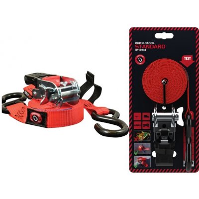 Dvoudílný popruh s ráčnou Quickloader Standard Hybrid 800 kg, 4,5 m x 25 mm – Sleviste.cz