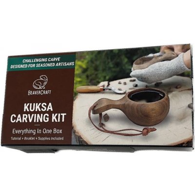 BeaverCraft Dárková vyřezávací sada DIY07 Kuksa Carving Set - ořech – Hledejceny.cz
