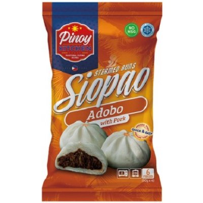 Pinoy Kitchen Knedlík plněný vepřovým masem Adobo, Siopao 300 g – Zboží Dáma