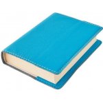 Kožený obal na knihu KLASIK XL 25,5 x 39,8 cm kůže modrá – Sleviste.cz