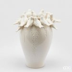 Keramická váza s holubičkami Dove krémová, 33x29 cm – Hledejceny.cz