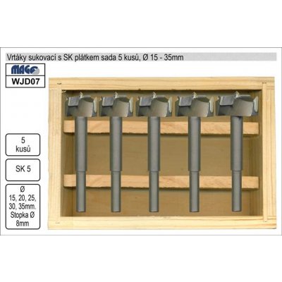 Vrtáky sukovací Magg s 15-35mm vidiové sada 5 kusů, sukovníky – Hledejceny.cz
