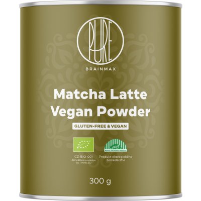 BrainMax Pure Matcha Latte Vegan, BIO, 300 g – Hledejceny.cz