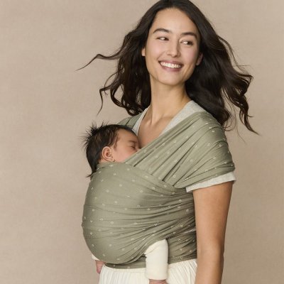 ErgoBaby AURA WRAP Olive Diamonds – Zboží Dáma