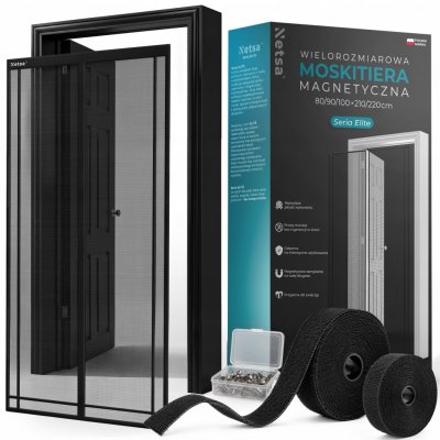 Moskytiéra Netsa černá na dveře a okno 100x220 cm – Hledejceny.cz