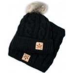 Baby Nellys Zimní pletená čepice s bambulí komínek smetanová – Zboží Dáma Baby Nellys Zimní pletená čepice s bambulí komínek smetanová – Zboží Dáma