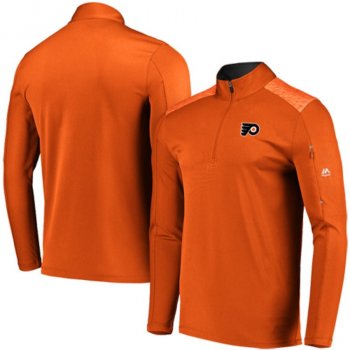 Majestic Philadelphia Flyers Ultra-Streak Cool Base Half-Zip