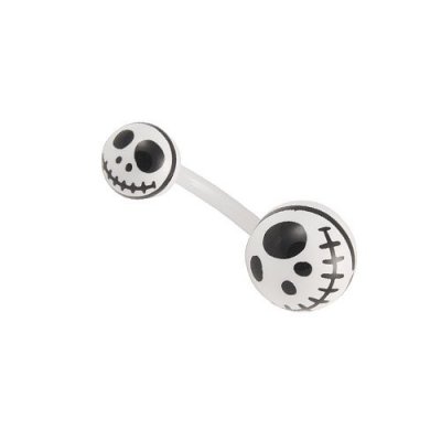 Piercing do pupíku UNCB33-WHITE-BLACK – Zbozi.Blesk.cz