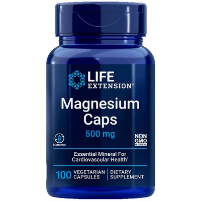 Life Extension Magnesium Caps 500 mg 100 kapslí – Zboží Mobilmania